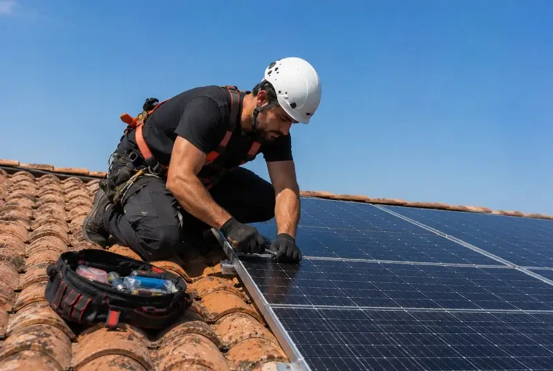 Maintenance et monitoring de panneaux solaires à Francheleins